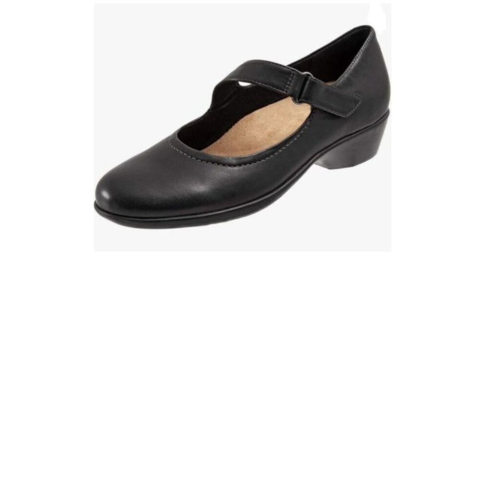 YDN Women Retro Round Toe Low Heel Mary Janes Pumps Chic Comfort Slip On Walking
